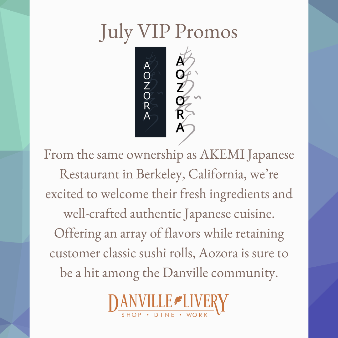 July vip promos from the same ownership as akemi japanese restaurant in berkeley , california.