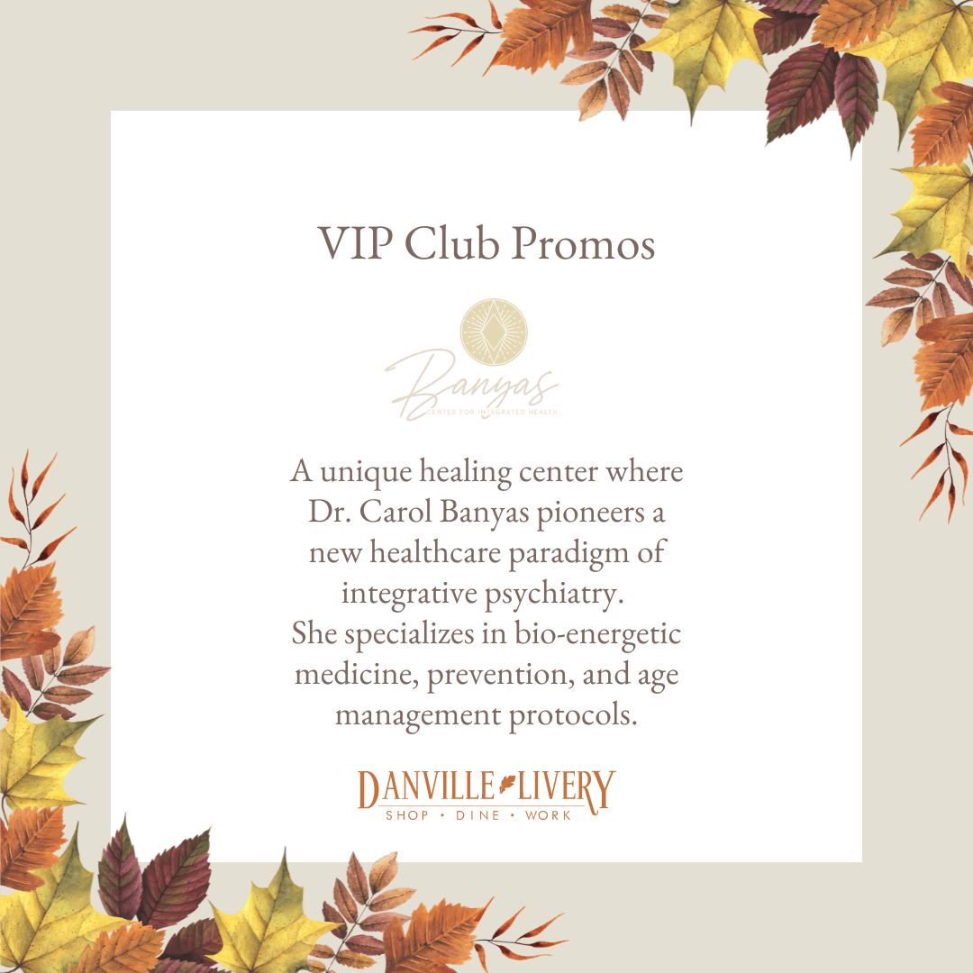 A vip club promos card with autumn leaves on it