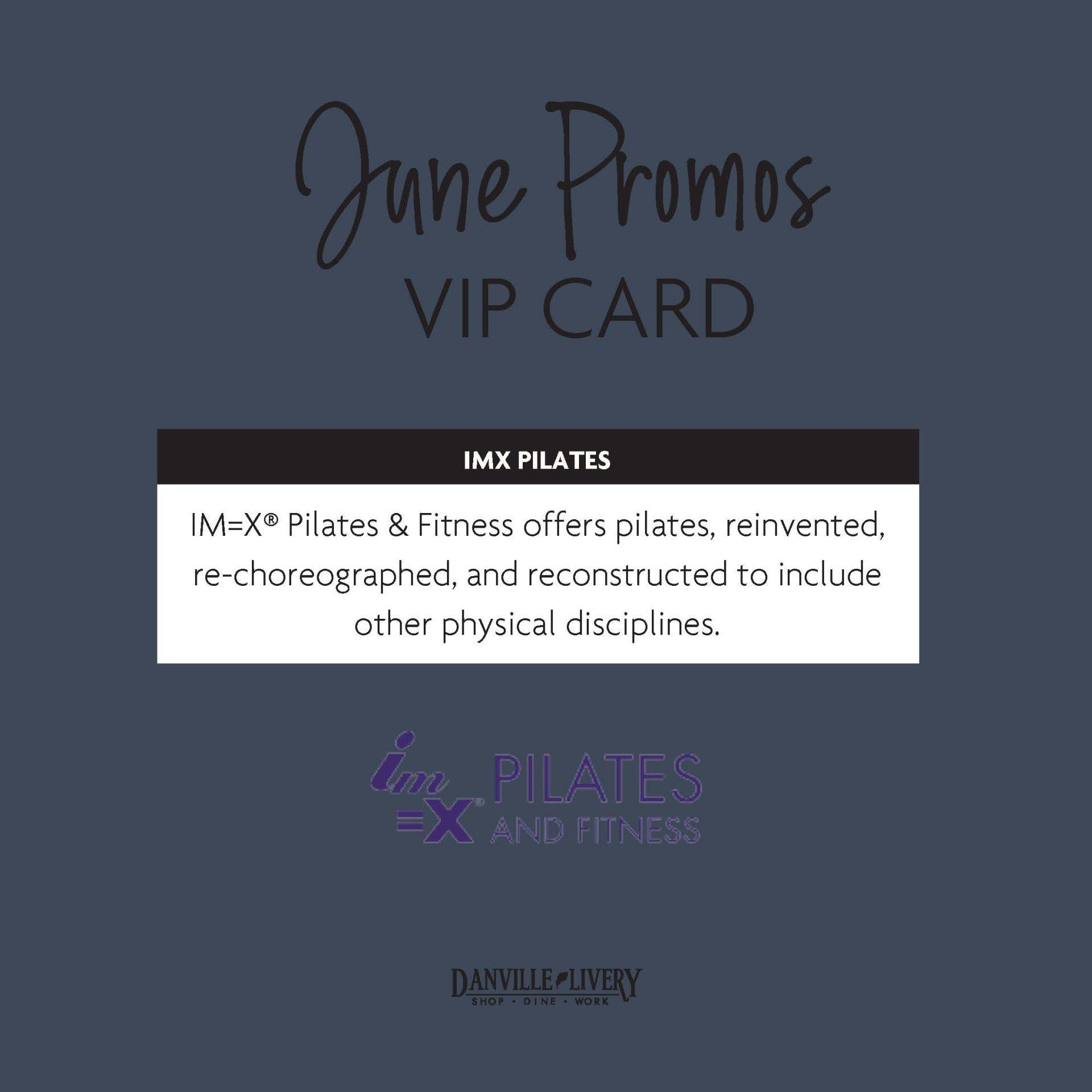 A june promos vip card for pilates and fitness
