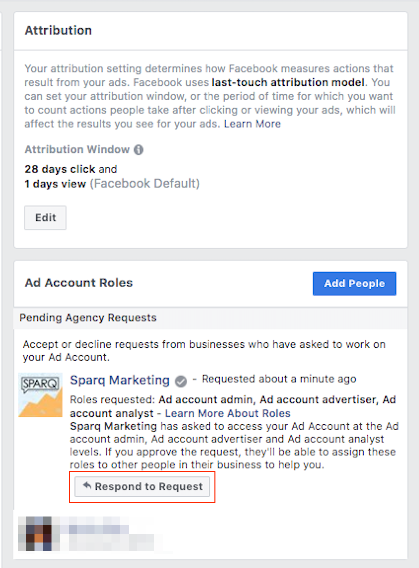 A screenshot of a facebook page titled attribution