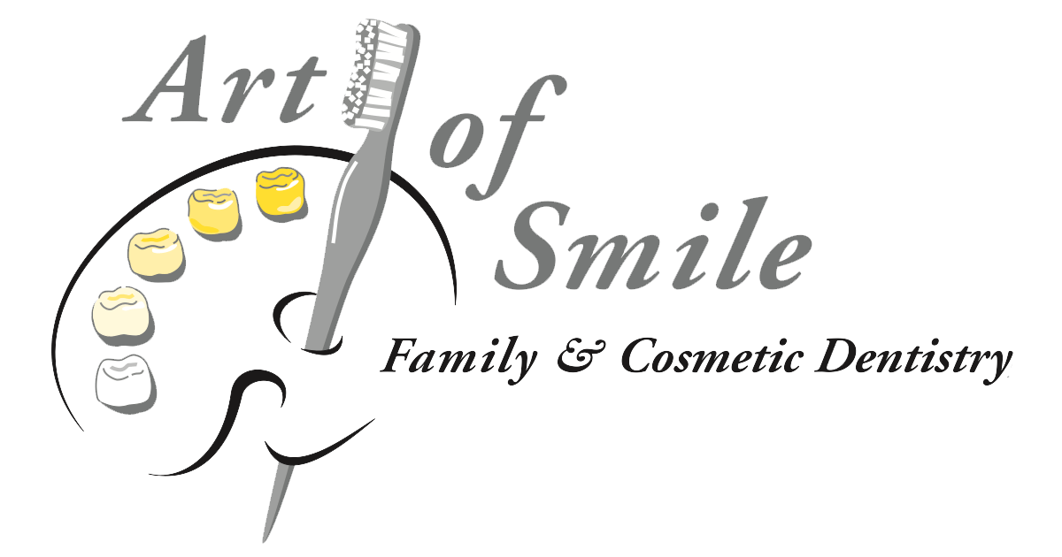 The logo for art of smile family & cosmetic dentistry