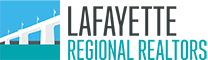 A logo for Lafayette regional realtors