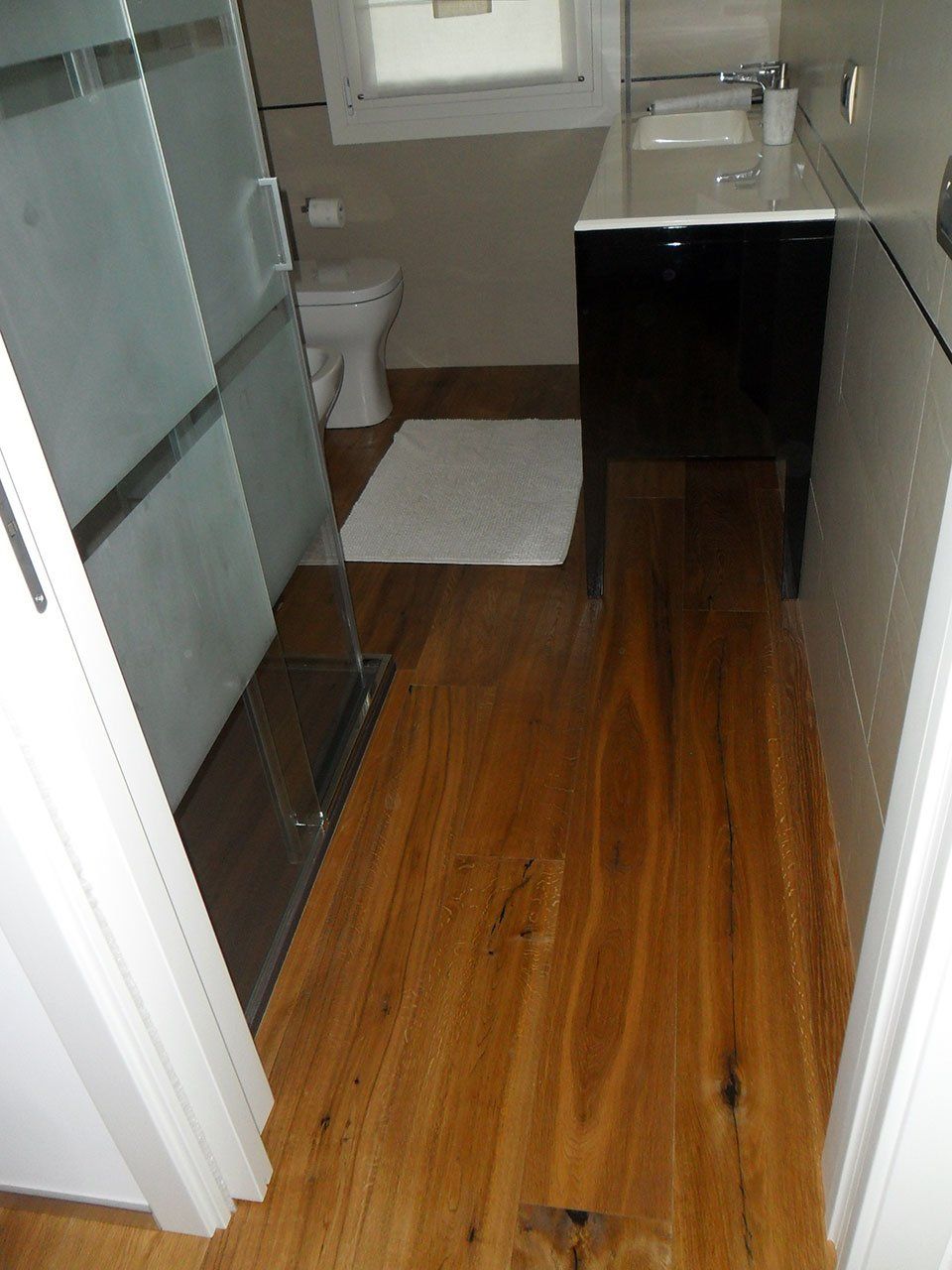 parquet bagno in legno massello