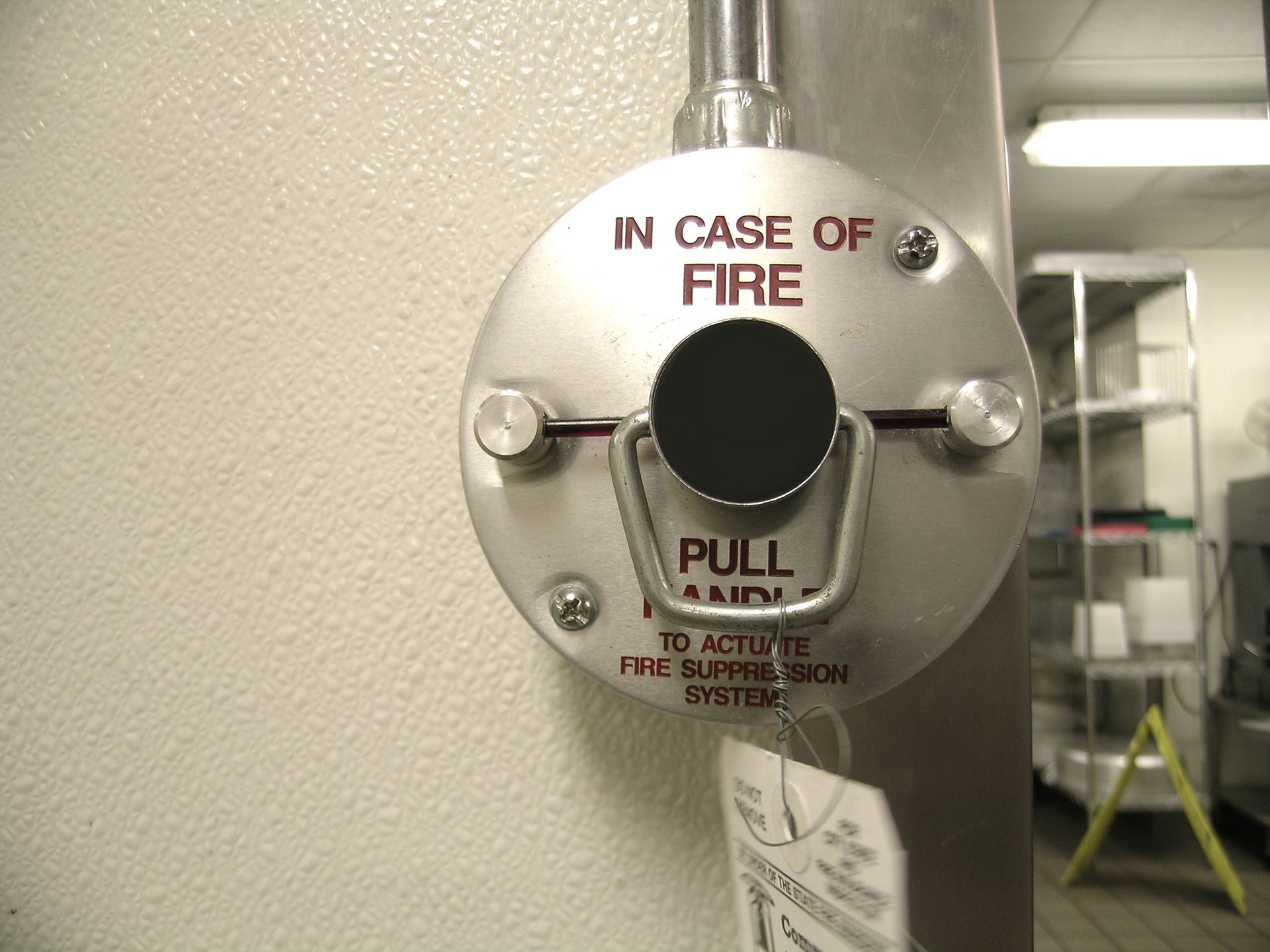 Restaurant fire suppression system installed above a commercial kitchen line in Eagle County, CO Restaurant fire suppression system installed above a commercial kitchen line in Eagle County, CO