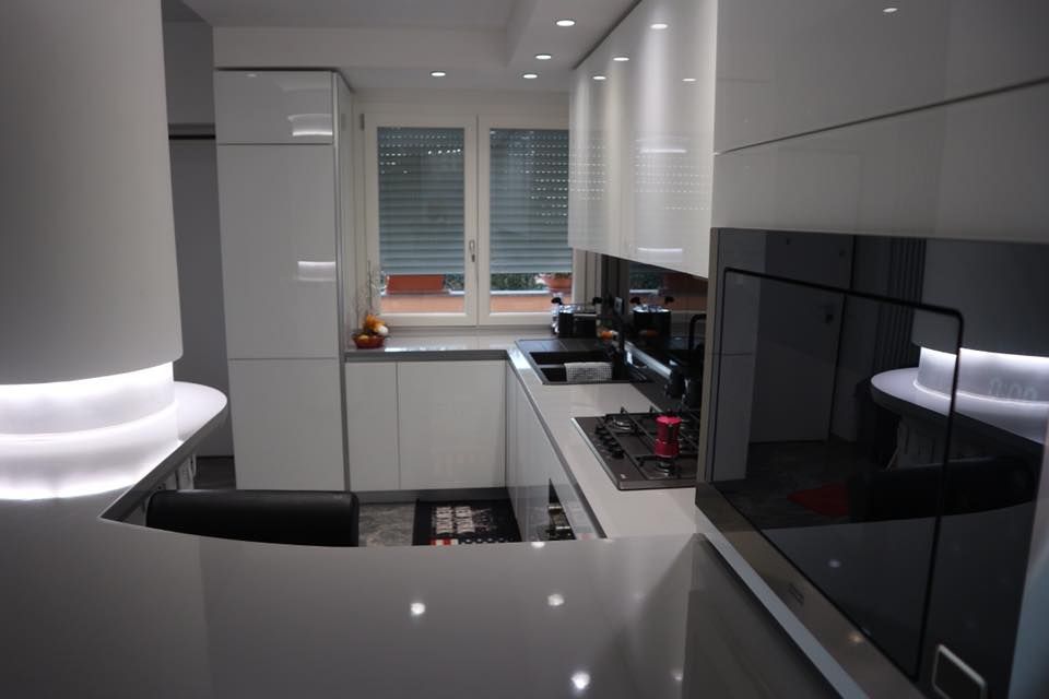 rivestimento in vetro cucina