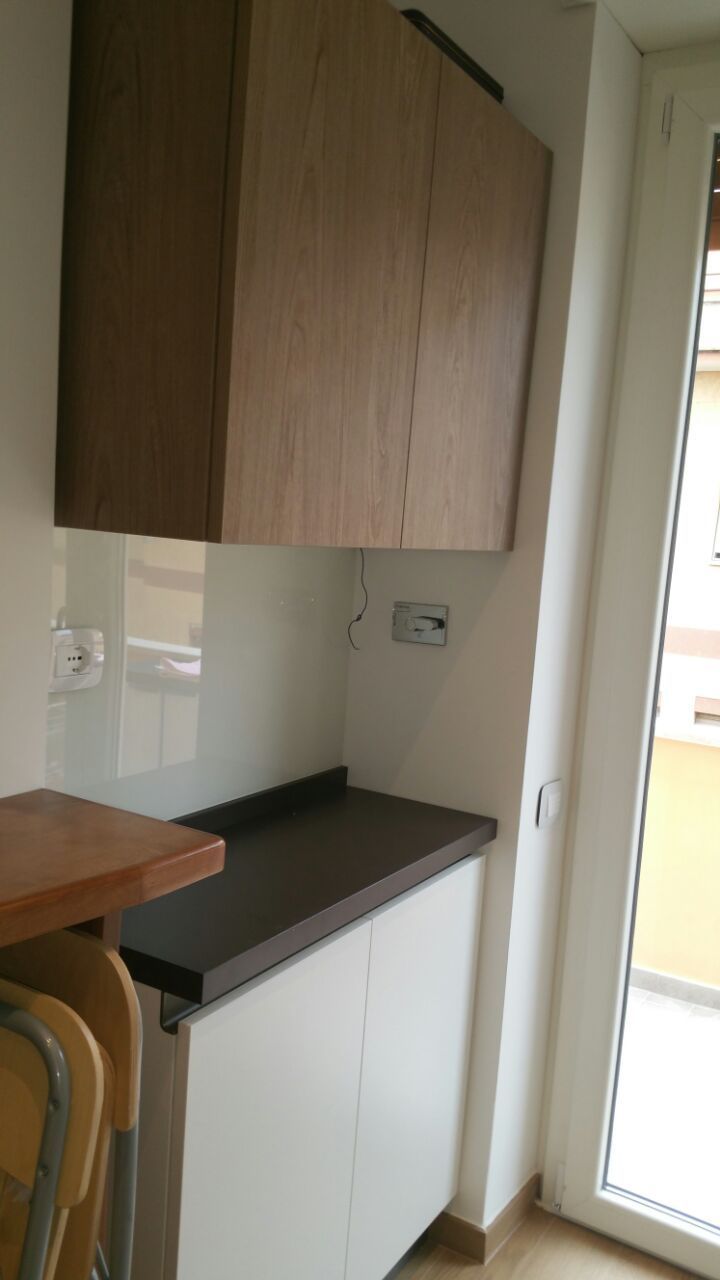 rivestimento in vetro cucina
