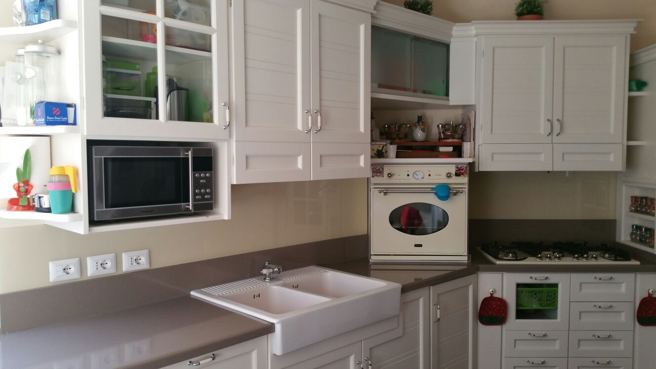 rivestimento in vetro cucina