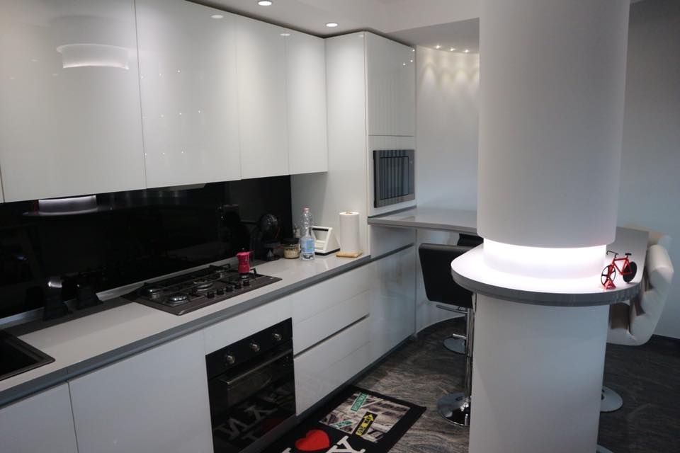 rivestimento in vetro cucina
