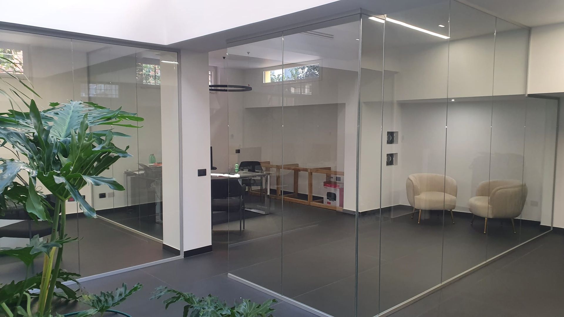 Pareti in cristallo divisorie