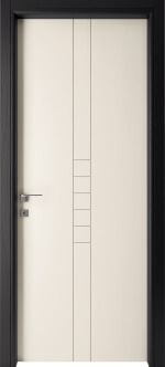 Porta laccata Alder con cornice nera