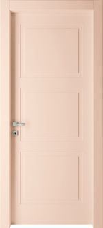 Porta laccata liscia colorata con incisioni