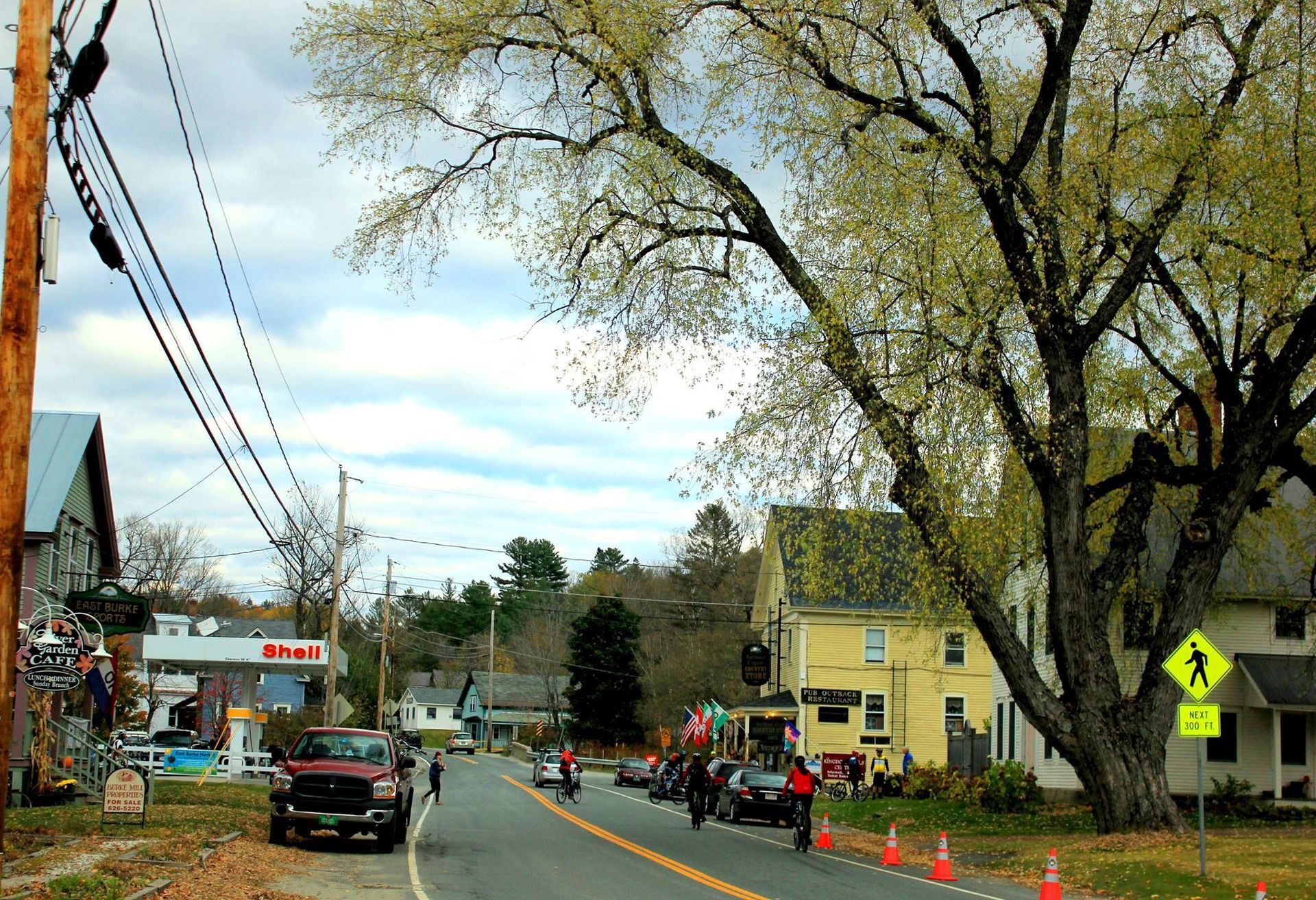 Main street in Burke, Vermont