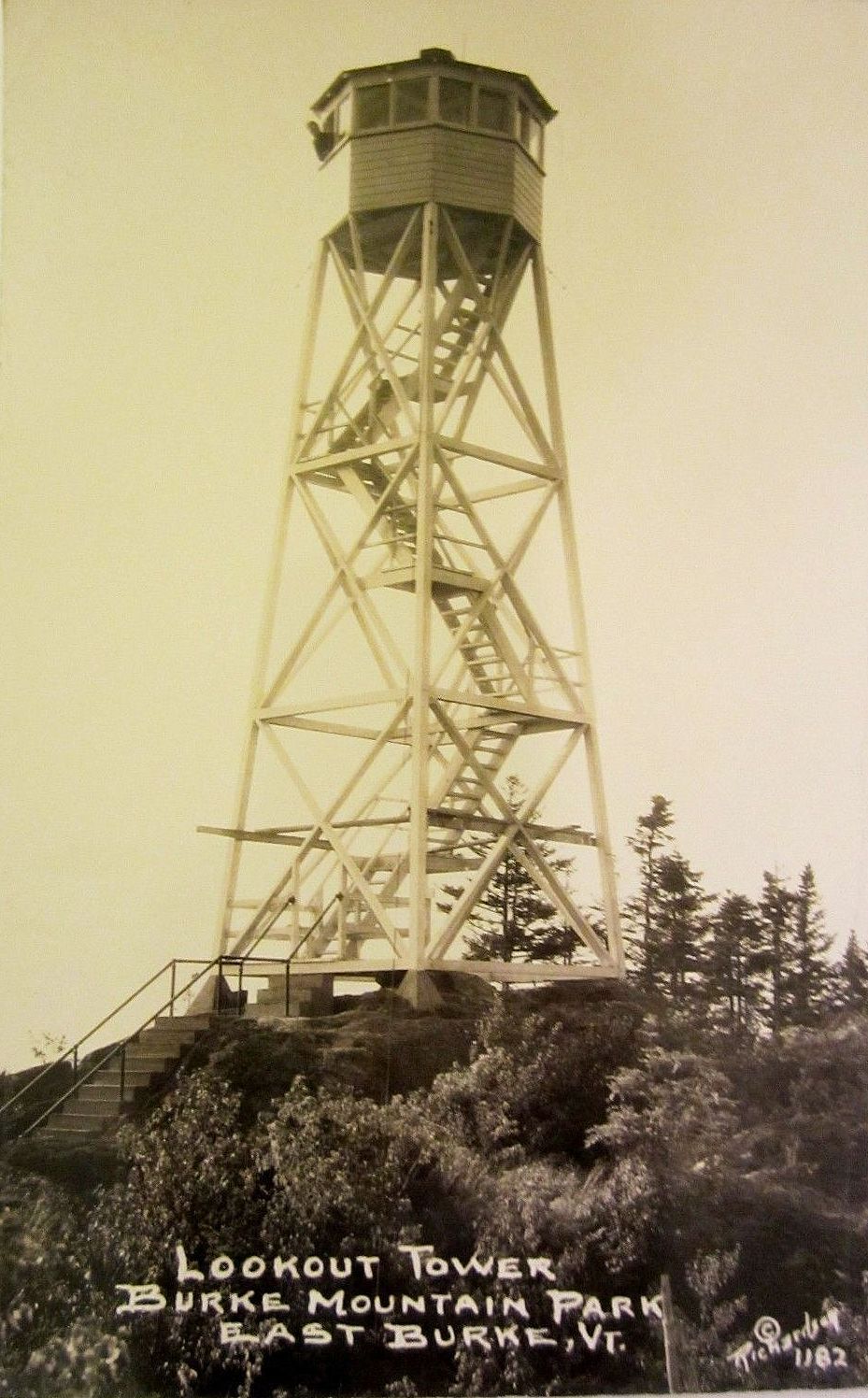 Burke Mountain Lookout Tower 1920