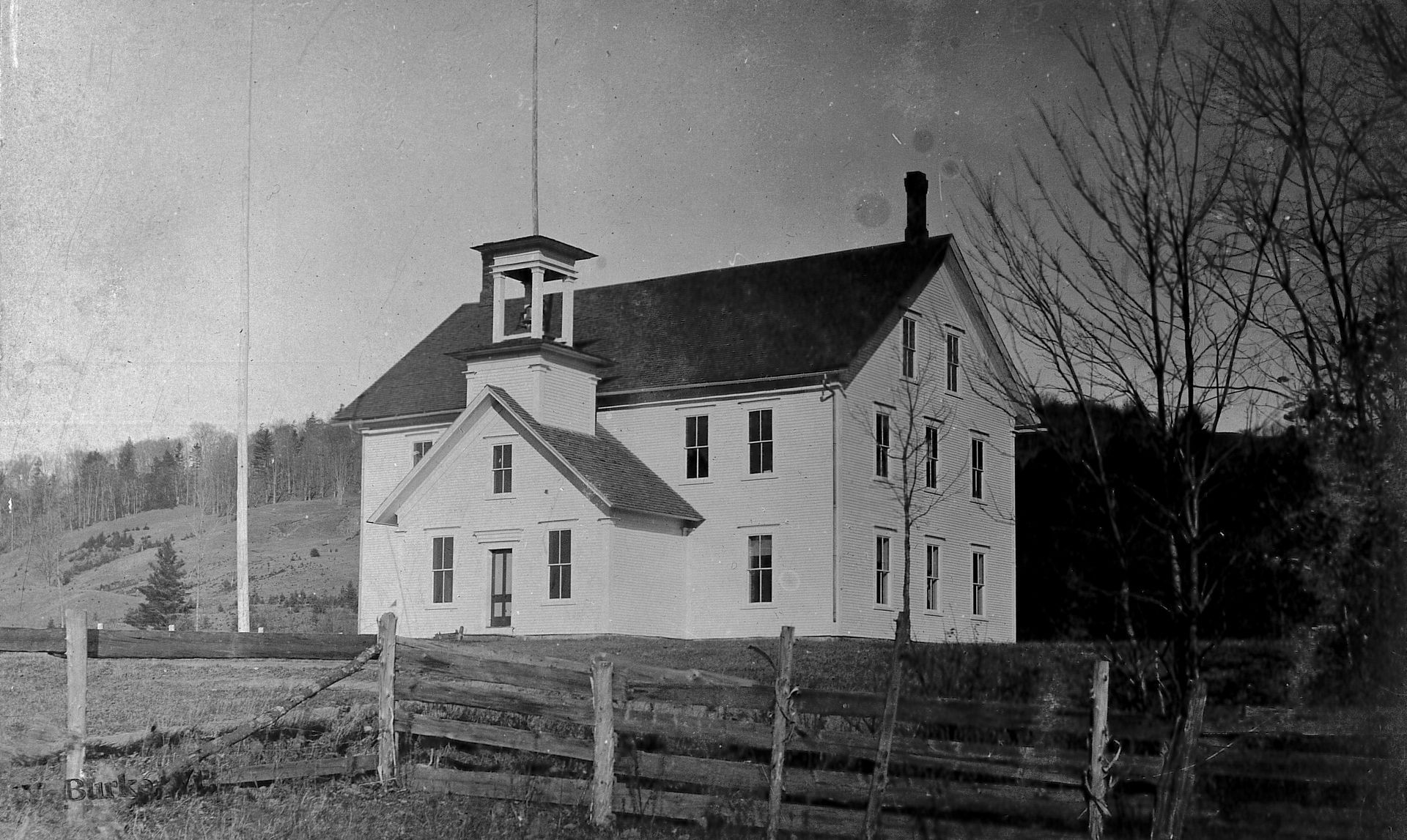 The Old School in West Burke, Vermont circa 1906