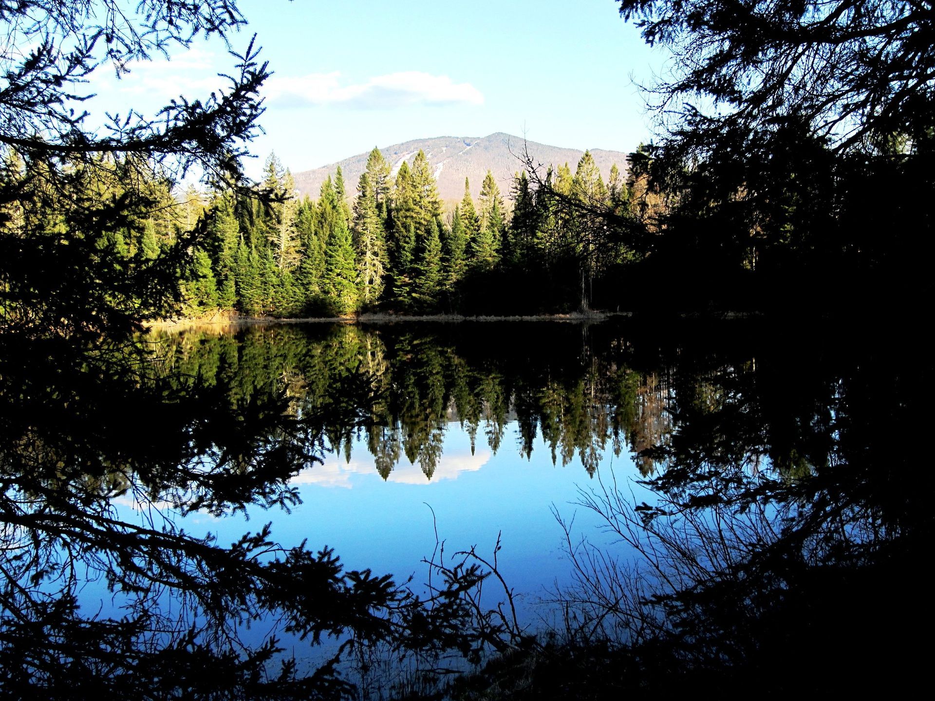 A lake in Spring in Burke, Vermont