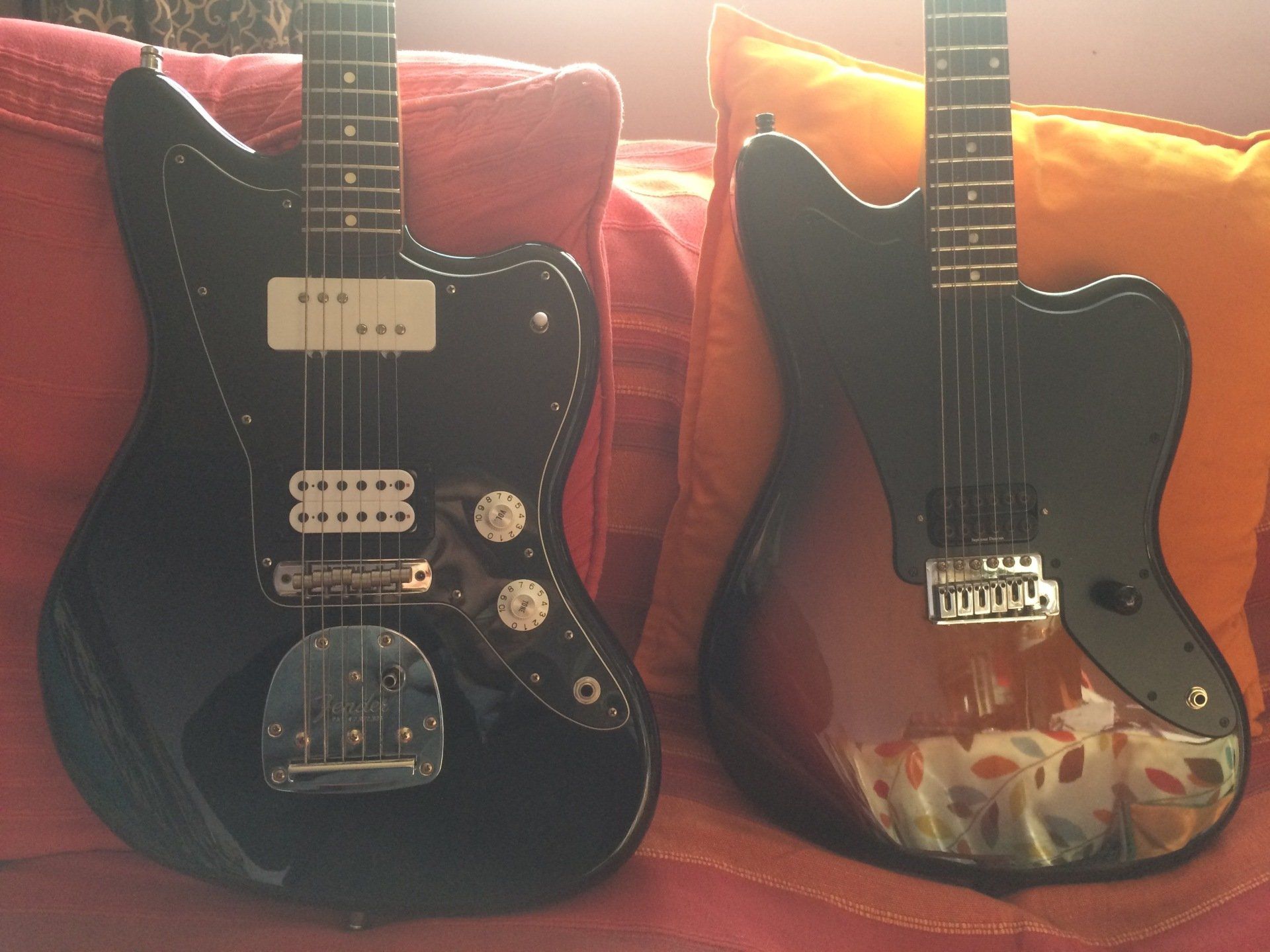 Jazzmasters with replaced pickups