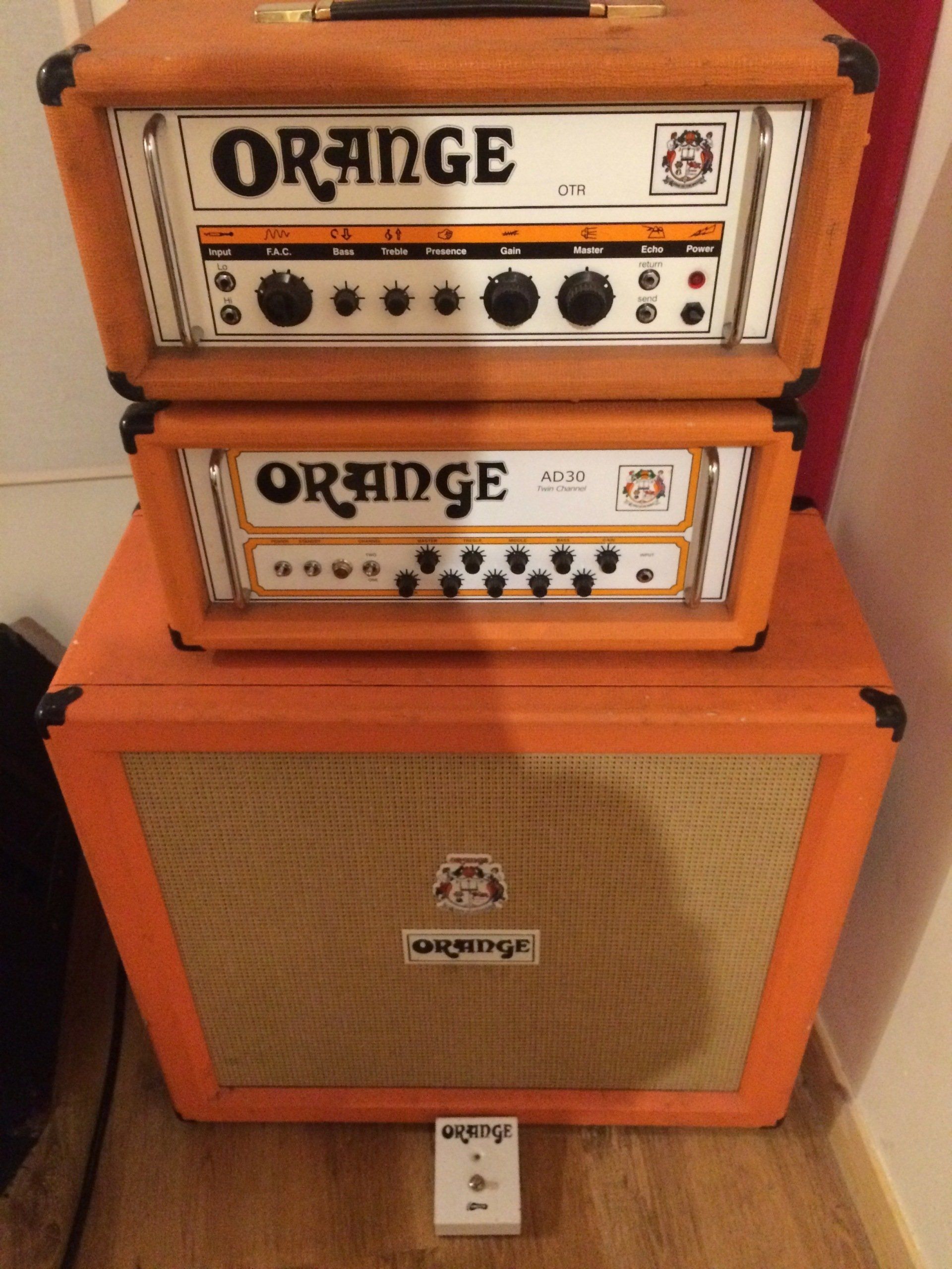 Orange Amps at Bristol rehearsal rooms, New Cut Studios