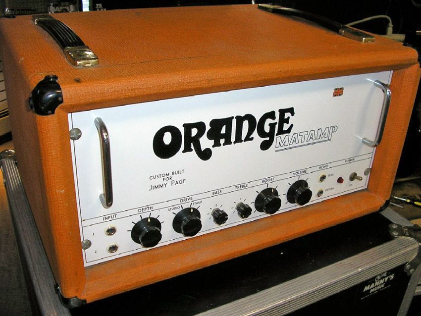 Orange Matamp custom built for Jimmy Page