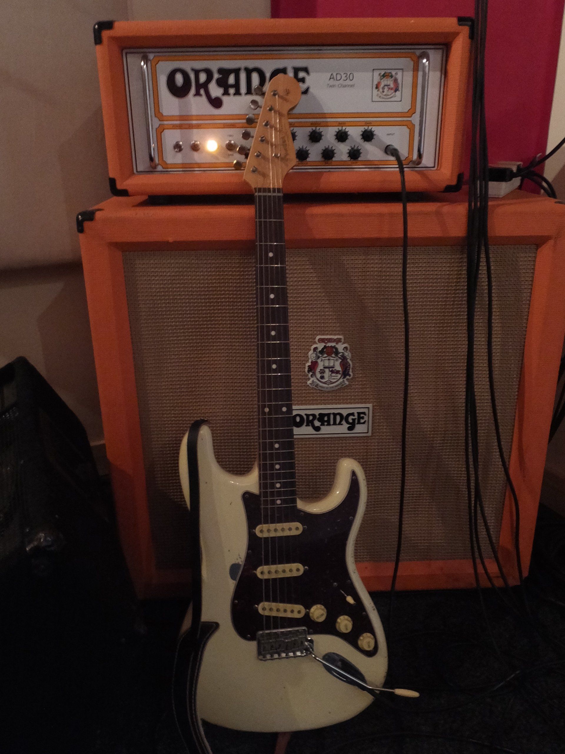 Relic 61 Stratocaster and Orange amp