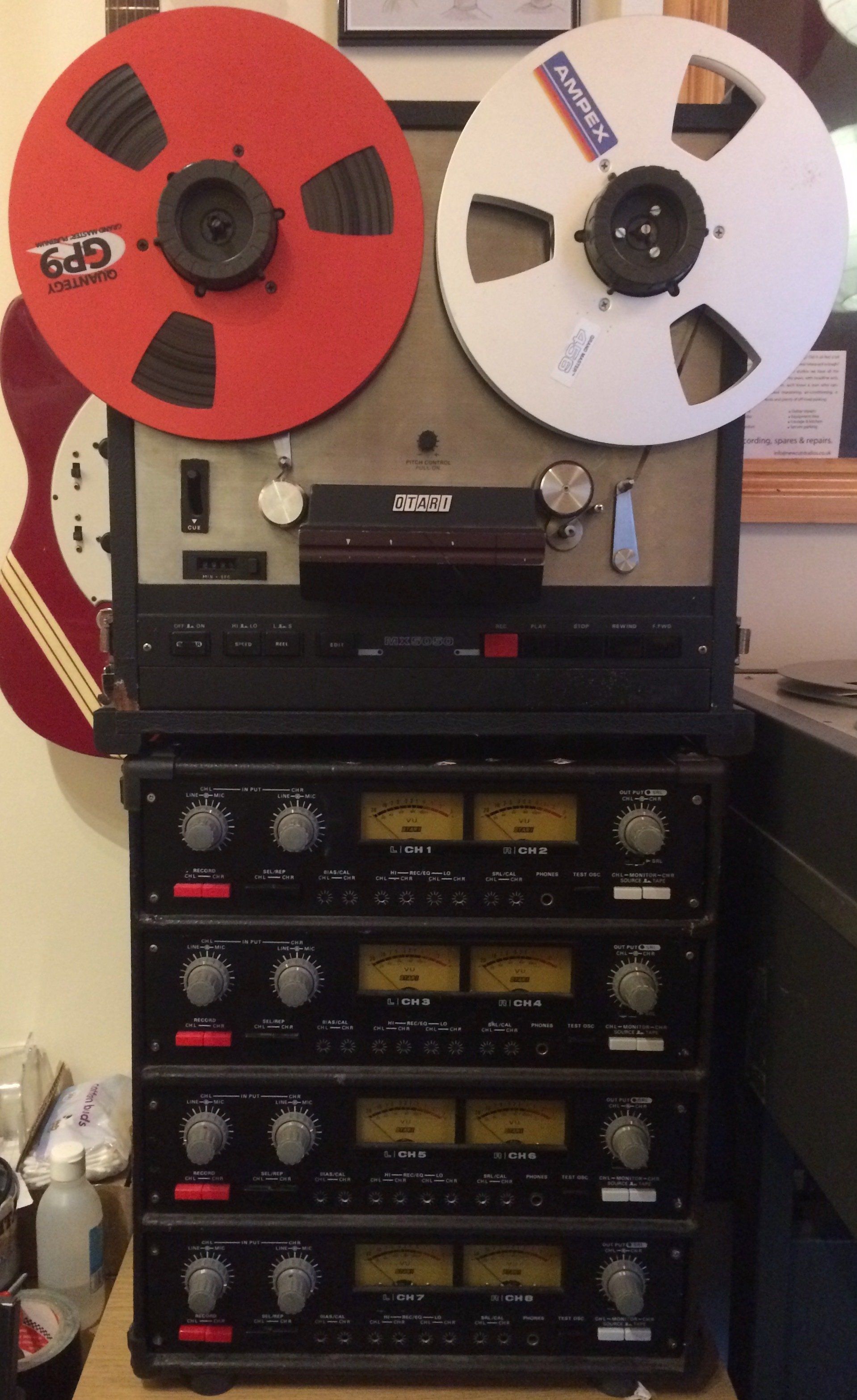 Otari MX5050 8-track analogue tape recorder at New Cut Studios Bristol