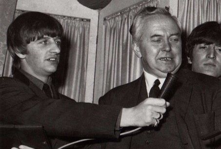 Ringo Starr microphone Harold Wilson John Lennon