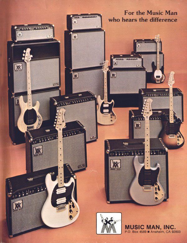 Advert for Music Man amps from 1977