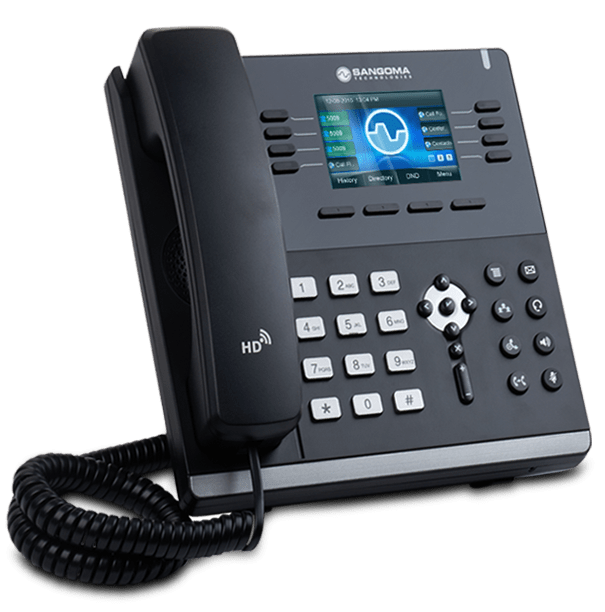 A sansoma telephone with a screen on it