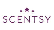 The scent sy logo is purple and has three stars on it.