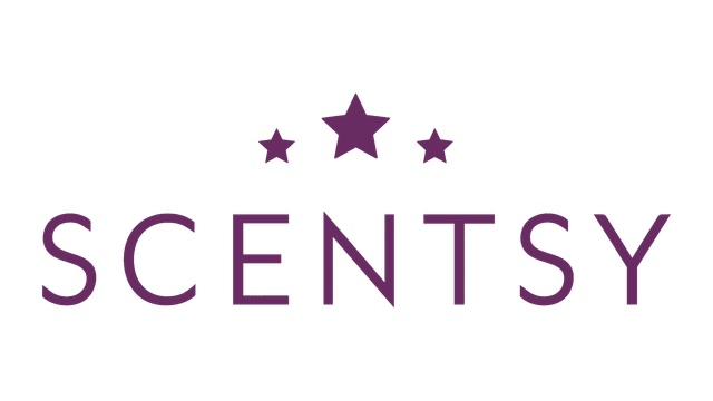 The scent sy logo is purple and has three stars on it.