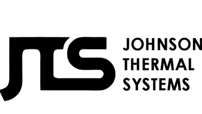 A black and white logo for johnson thermal systems