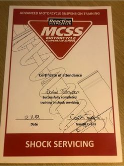 Shock Servicing Certificate