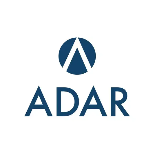 Blue logo: White background, circle above the word 