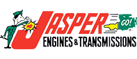 the logo for jasper engines and transmissions shows a man in a green hat .