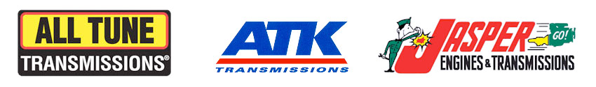 Three logos for all tune transmissions atk and jasper