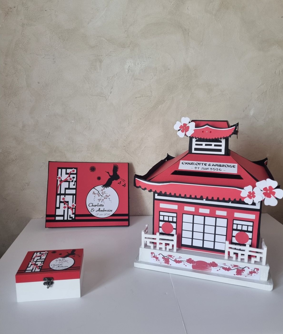 urne mariage thème Japon
