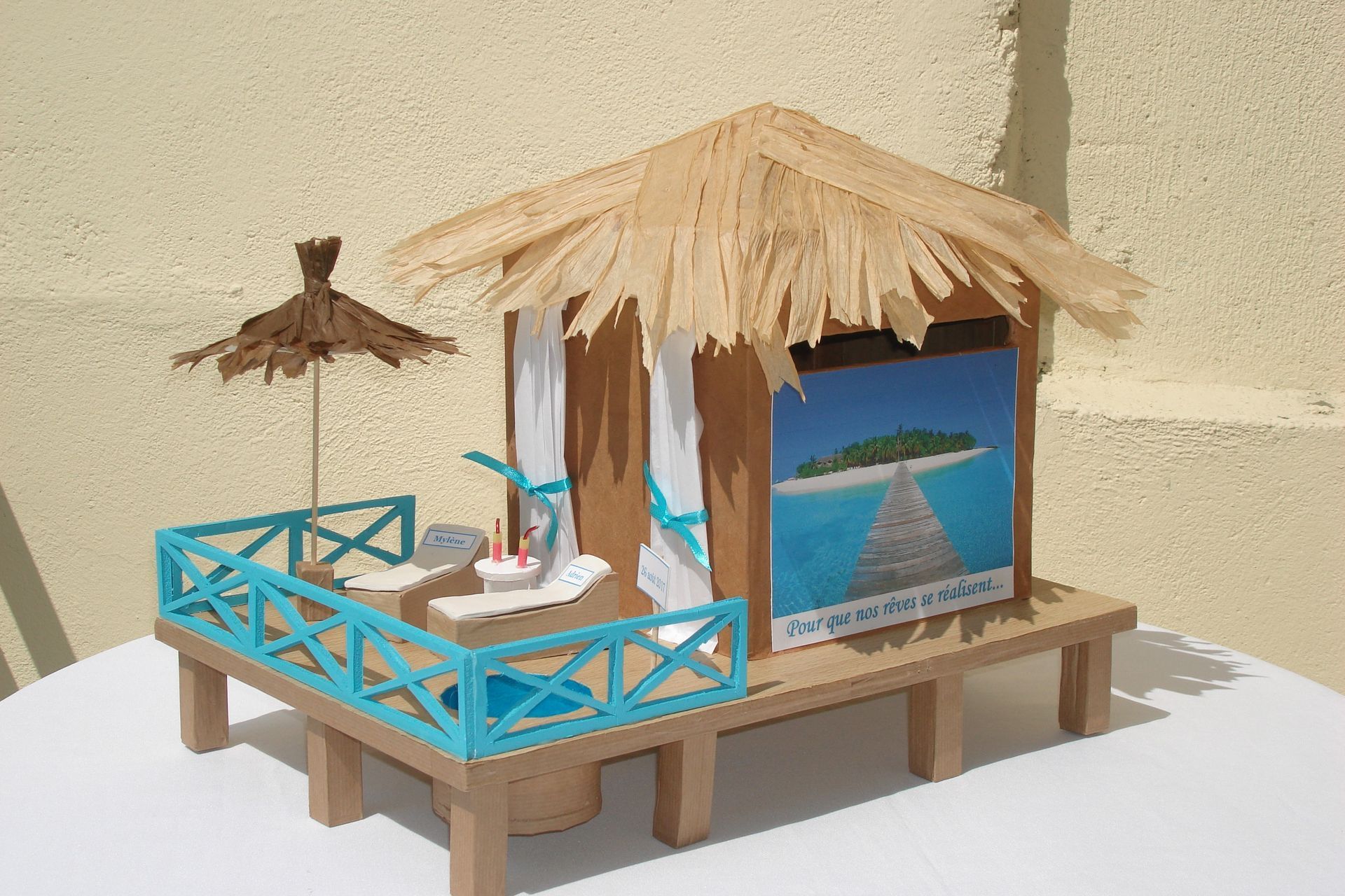 urne  mariage thème Iles