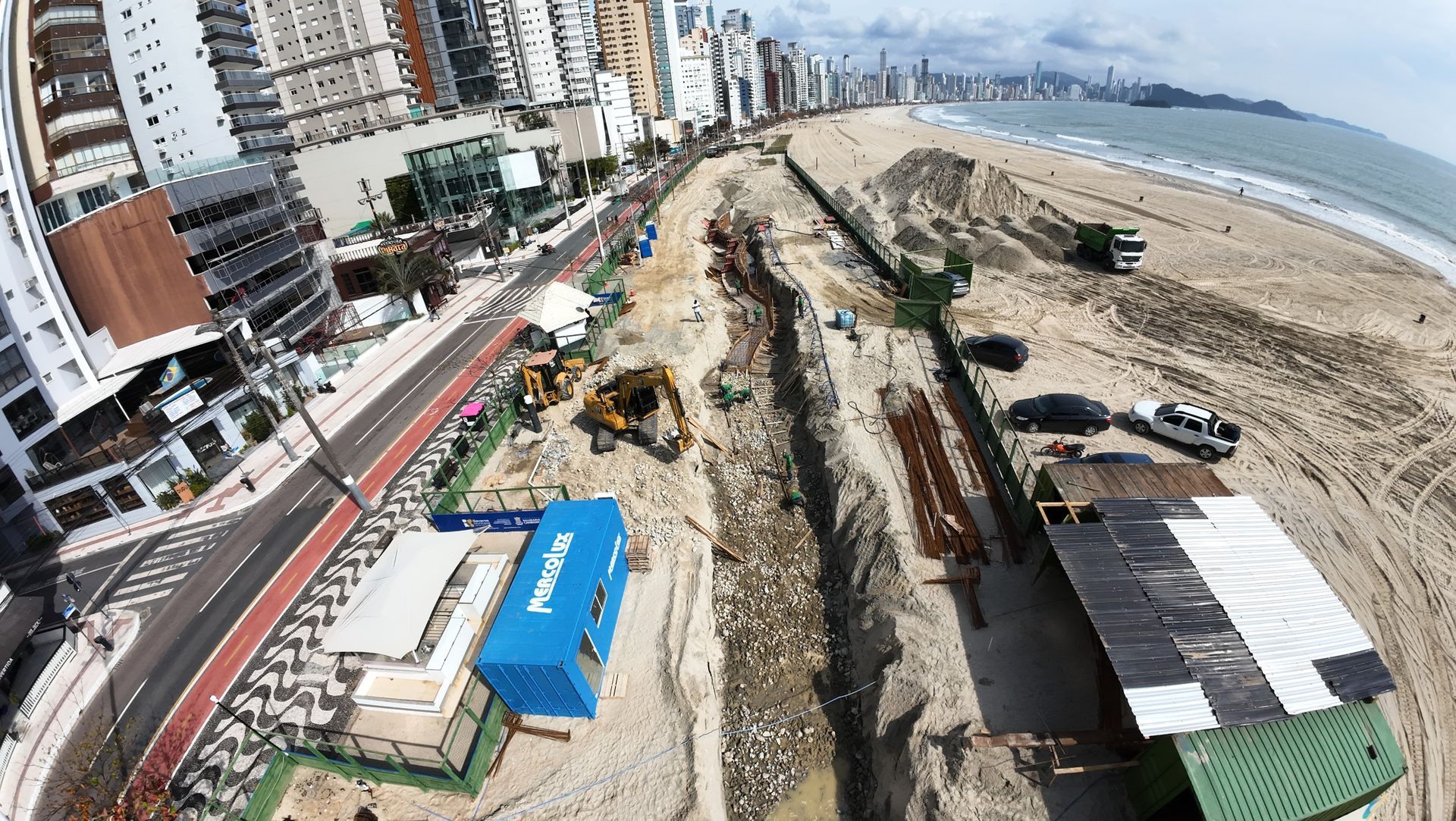 Reurbanização da orla da Praia Central avança com início das obras de infraestrutura