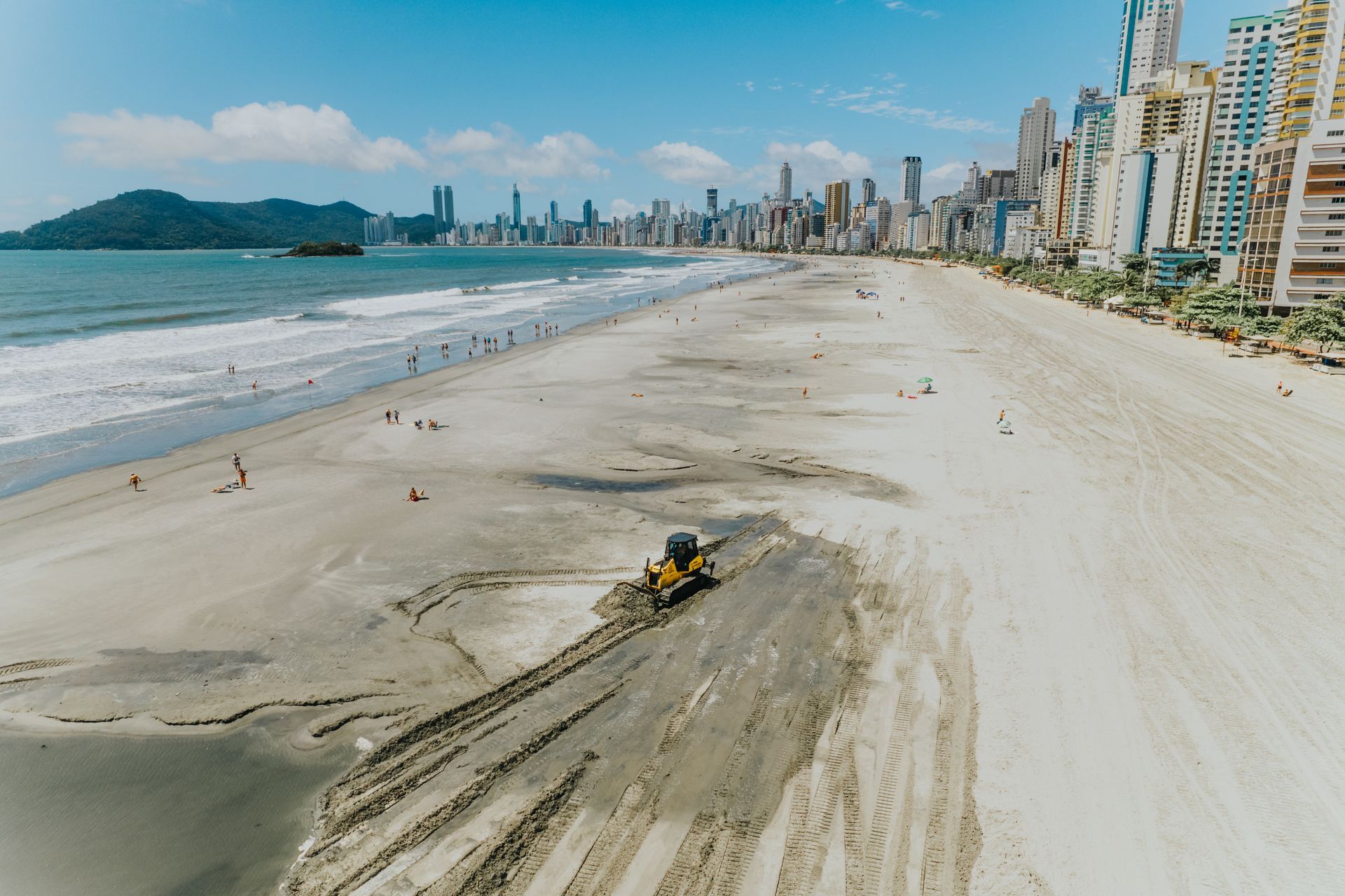 Recuperação da faixa de areia