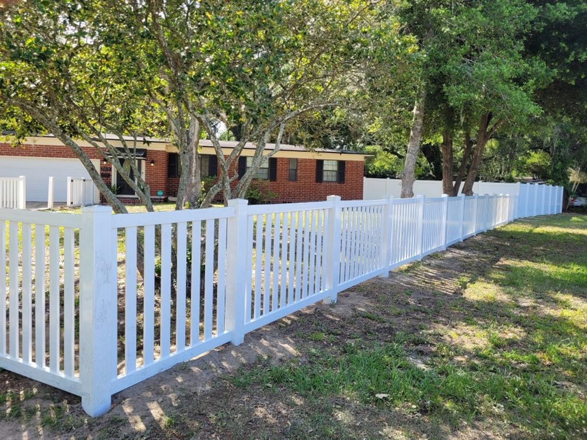 Vinyl Gate — Jacksonville, FL — Farence Fencing Steel Fence — Jacksonville, FL — Farence Fencing