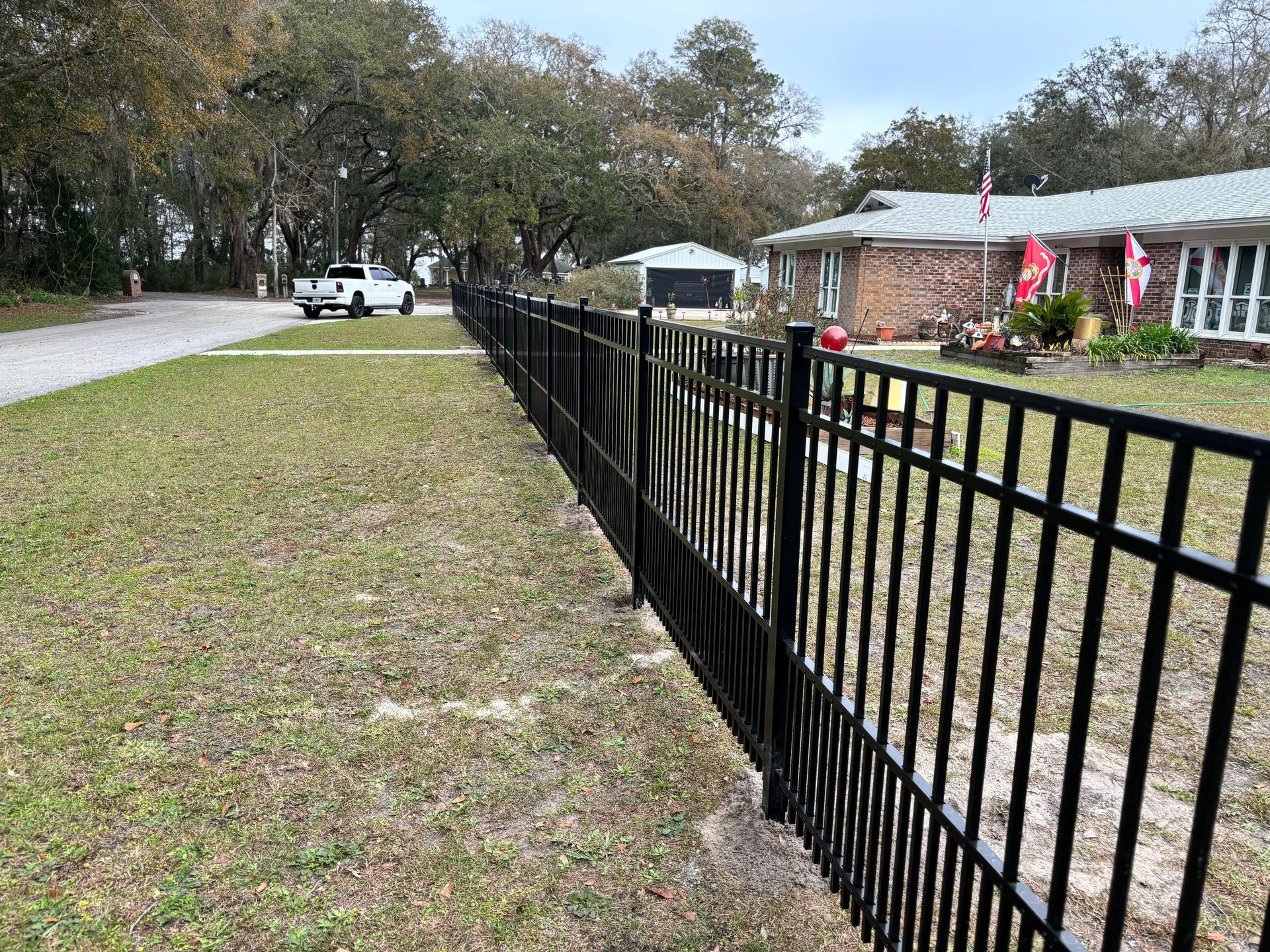 Vinyl Gate — Jacksonville, FL — Farence Fencing Steel Fence — Jacksonville, FL — Farence Fencing