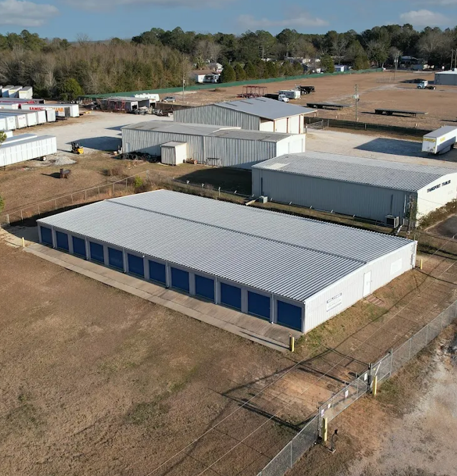 Large climate controlled storage units in Summerdale, Alabama. 