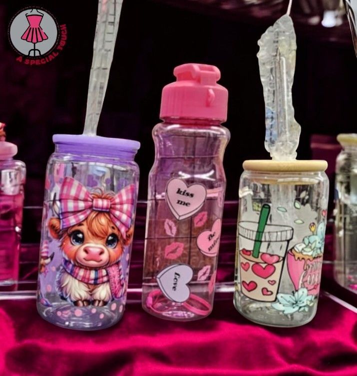A bottle that says kiss me on it