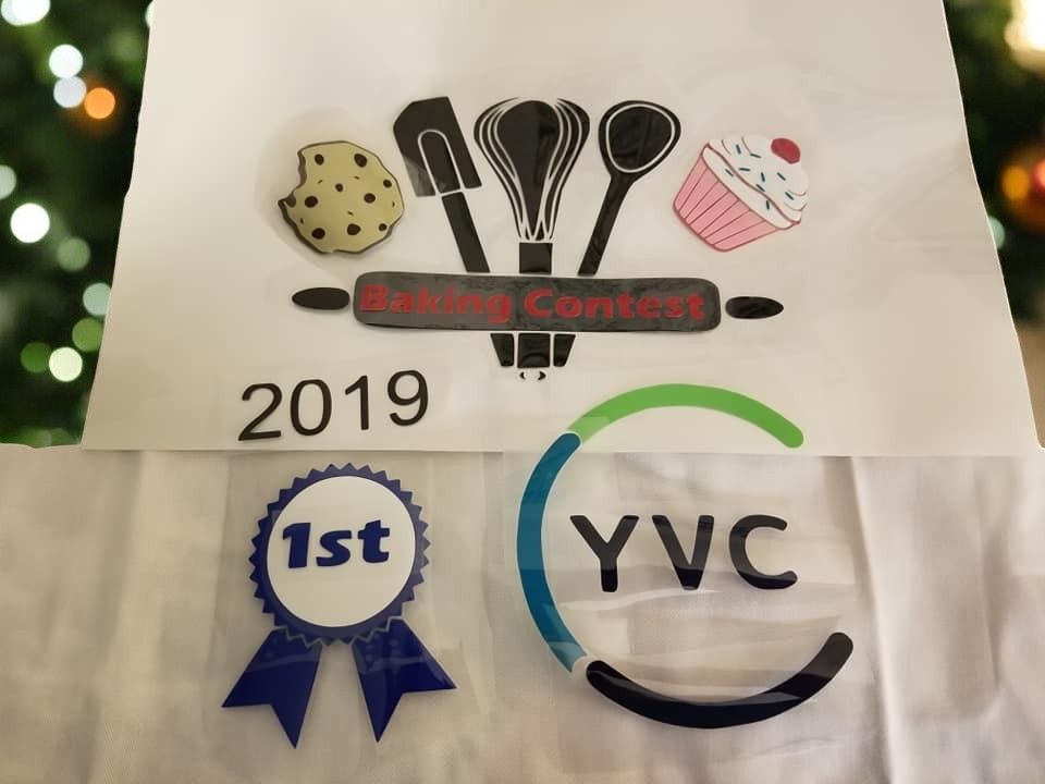 A piece of paper that says 1st yvc on it