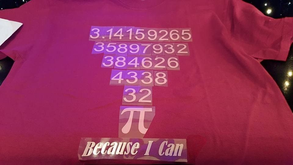 A t-shirt that says because i can on it