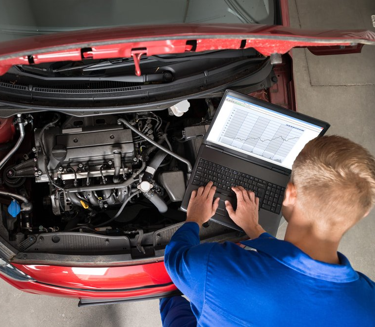 Mechanic Checking Engine Diagnostics — Mechanics in Taree, NSW
