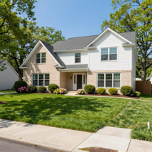 Landscaped home exterior