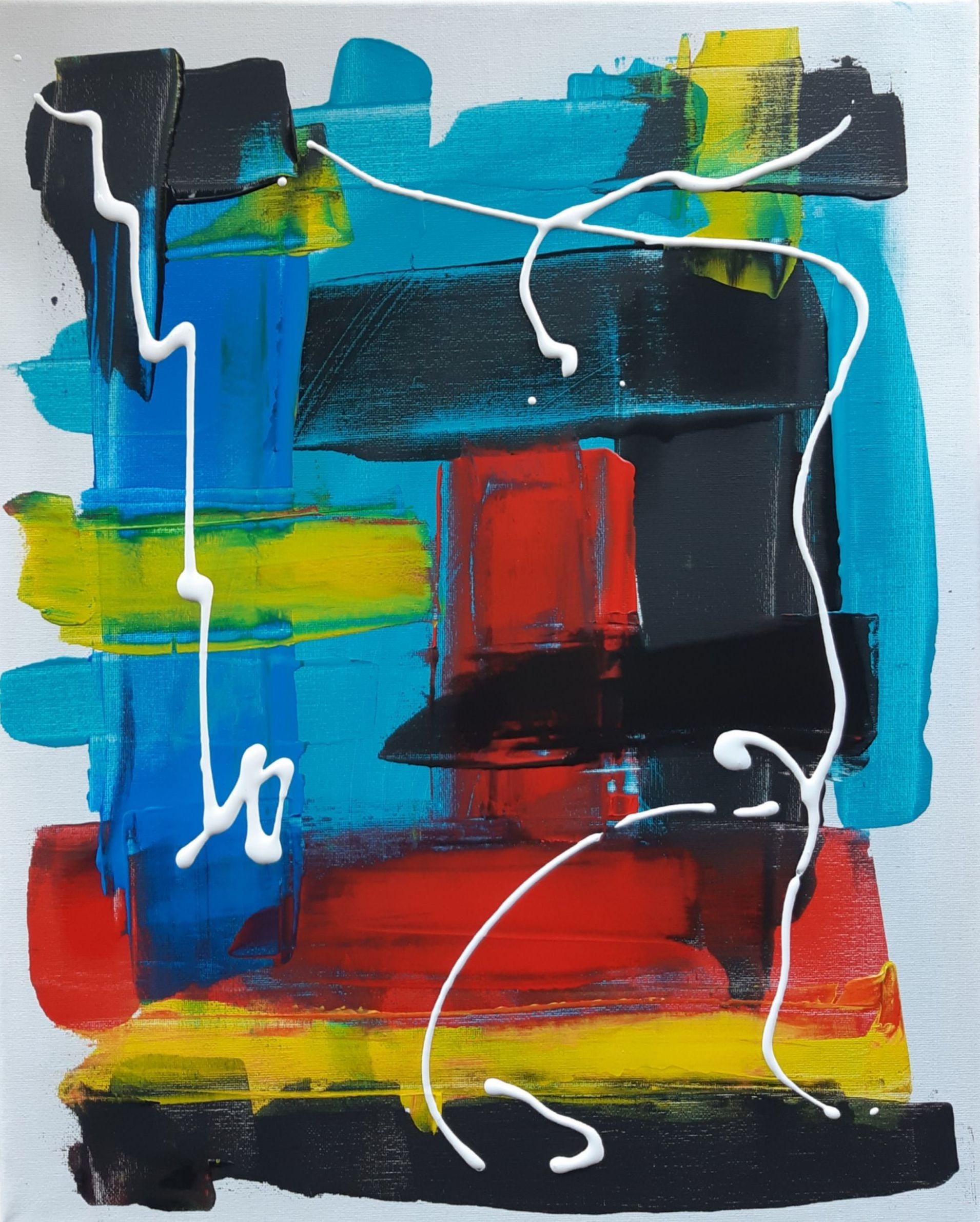 Toro acryl op canvas