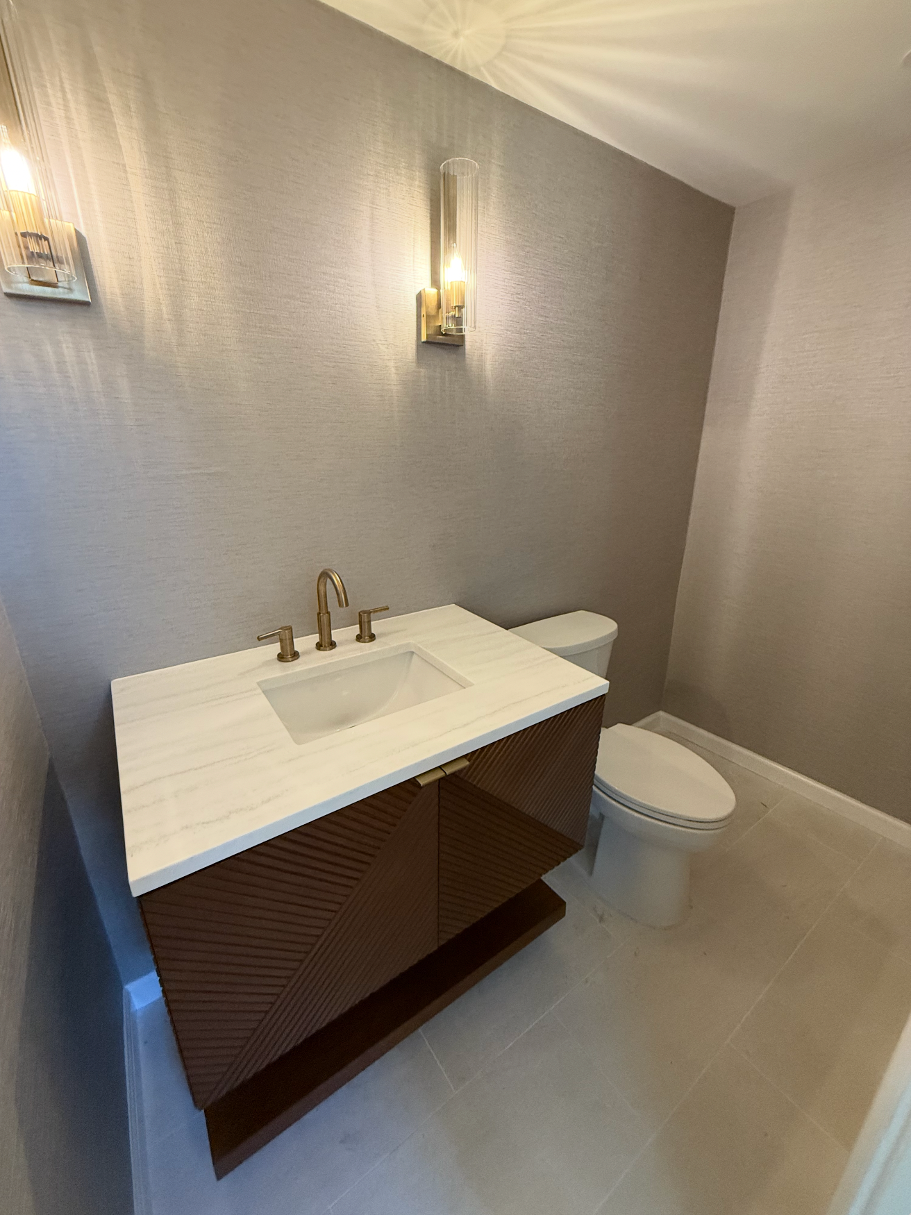 Interior remodeling detail with modern wall lighting design NJ