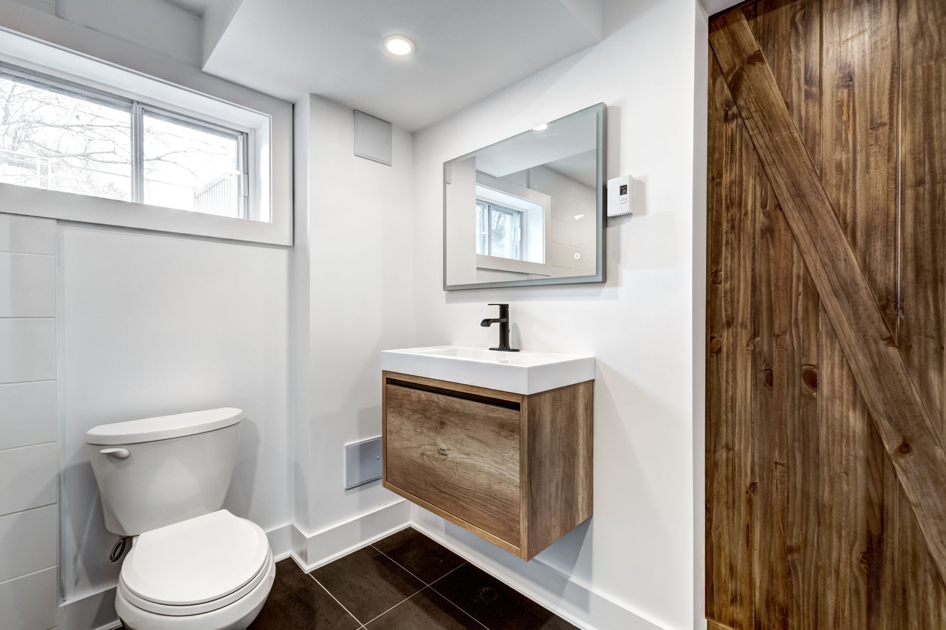 Small bathroom remodeling with modern vanity and fixtures NJ