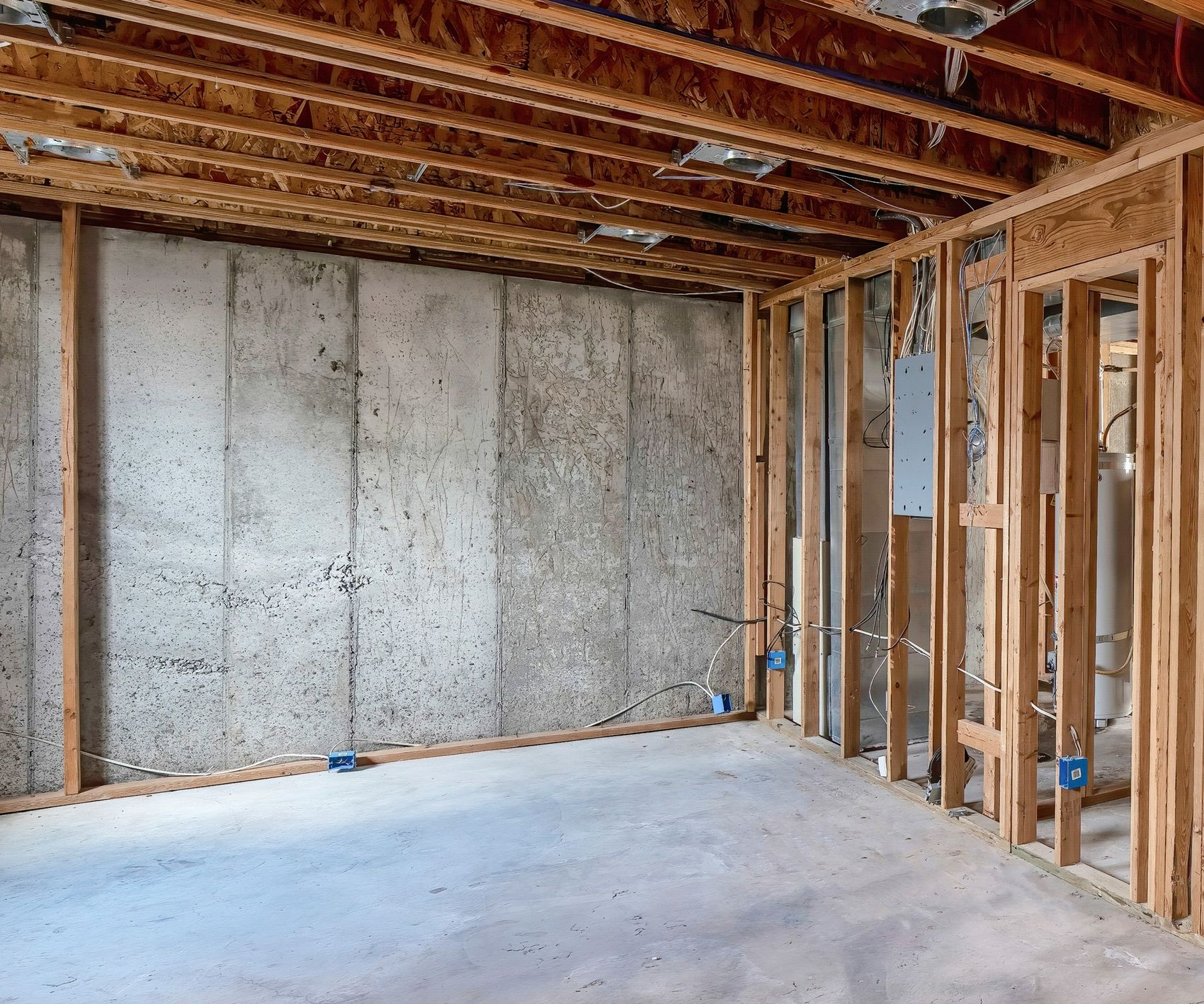 Home addition framing and construction in progress NJ